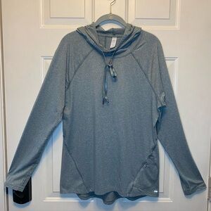 Marika Greenish Gray Hooded Pullover Lightweight Soft Size Large